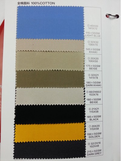 SC-GNLN  全棉面料  100％cotton  40*40 141*72 /  32*32 138*70 / 20*20 106*50 / 32*21 140*78 / 21*21 115*58 / 20*20 115*58 / 32/2*16 102*48  115/145/175/180/185/190/215±5GSM 正面照